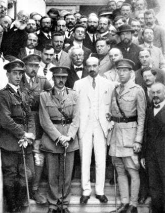 Chaim Azriel Weizmann (27 November 1874 9 November 1952) was a Zionist leader and Israeli statesman who served as President of the Zionist Organization and later as the first President of Israel. He was elected on 16 February 1949, and served until his death in 1952. Weizmann convinced the United States government to recognize the newly formed state of Israel.<br ><br > Weizmann was also a biochemist who developed the acetone butanol ethanol fermentation process, which produces acetone through bacterial fermentation. His acetone production method was of great importance for the British war industry during World War I. He founded the Weizmann Institute of Science in Rehovot, Israel and was instrumental in the establishment of the He Supplier:xCPAxMediaxCo.xLtd. 1060_05_cpa0029229