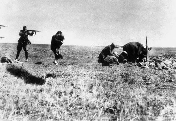 Babi Yar is a ravine in the Ukrainian capital Kiev and the site of a series of massacres carried out by German forces and local Nazi collaborators during their campaign against the Soviet Union.<br ><br > The most notorious and the best documented of these massacres took place on 29 30 September 1941, wherein 33,771 Jews were killed in a single operation. The decision to kill all the Jews in Kiev was made by the military governor, Major-General Kurt Eberhard, the Police Commander for Army Group South, SS-Obergruppenführer Friedrich Jeckeln, and the Einsatzgruppe C Commander Otto Rasch. It was carried out by Sonderkommando 4a soldiers, along with the aid of the SD and SS Police Battalions backed by the local police.<br ><br > The massac Supplier:xCPAxMediaxCo.xLtd. 1060_05_cpa0028378