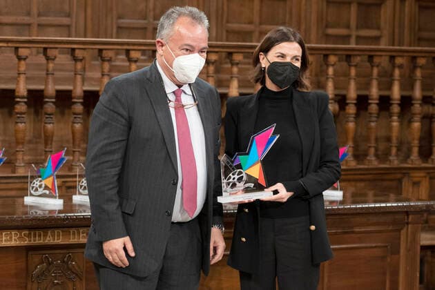 Cristina Burzako bei der Verleihung der Premios Cygnus 2022, de Cine Solidario y de Valores in der Universität Alcala. Alcala de Henares, 20.01.2022 Cristina Burzako  Foto:xDyDxFotografosx xFuturexImage