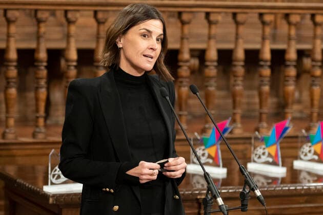 Cristina Burzako bei der Verleihung der Premios Cygnus 2022, de Cine Solidario y de Valores in der Universität Alcala. Alcala de Henares, 20.01.2022 Cristina Burzako  Foto:xDyDxFotografosx xFuturexImage