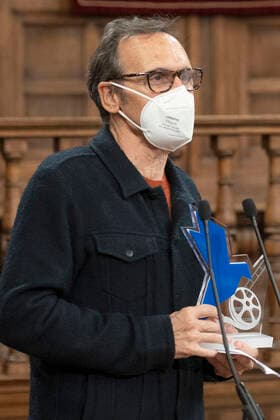 Alberto Iglesias bei der Verleihung der Premios Cygnus 2022, de Cine Solidario y de Valores in der Universität Alcala. Alcala de Henares, 20.01.2022  Foto:xDyDxFotografosx xFuturexImage