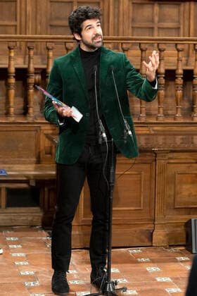 Miguel Angel Munoz bei der Verleihung der Premios Cygnus 2022, de Cine Solidario y de Valores in der Universität Alcala. Alcala de Henares, 20.01.2022 Miguel Ãngel Munoz  Foto:xDyDxFotografosx xFuturexImage