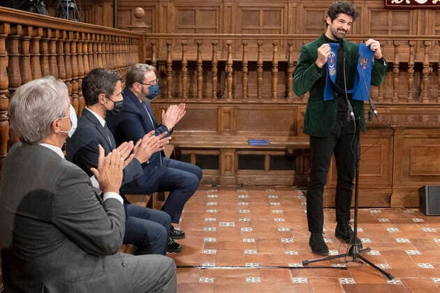 Miguel Angel Munoz bei der Verleihung der Premios Cygnus 2022, de Cine Solidario y de Valores in der Universität Alcala. Alcala de Henares, 20.01.2022 Miguel Ãngel Munoz  Foto:xDyDxFotografosx xFuturexImage