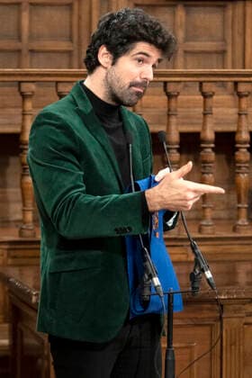 Miguel Angel Munoz bei der Verleihung der Premios Cygnus 2022, de Cine Solidario y de Valores in der Universität Alcala. Alcala de Henares, 20.01.2022 Miguel Ãngel Munoz  Foto:xDyDxFotografosx xFuturexImage