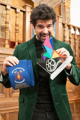Miguel Angel Munoz bei der Verleihung der Premios Cygnus 2022, de Cine Solidario y de Valores in der Universität Alcala. Alcala de Henares, 20.01.2022 Miguel Ãngel Munoz  Foto:xDyDxFotografosx xFuturexImage