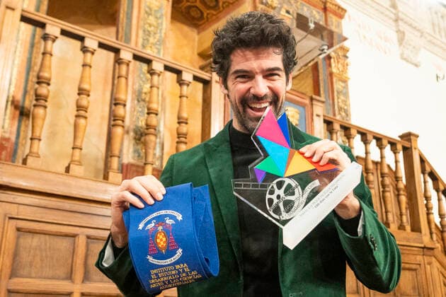 Miguel Angel Munoz bei der Verleihung der Premios Cygnus 2022, de Cine Solidario y de Valores in der Universität Alcala. Alcala de Henares, 20.01.2022 Miguel Ãngel Munoz  Foto:xDyDxFotografosx xFuturexImage