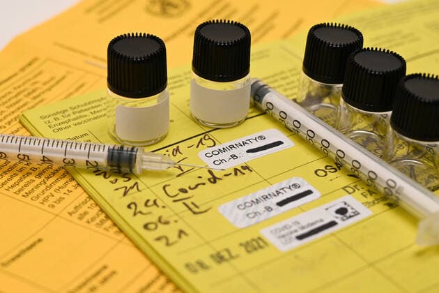 Stock and Icon Images I 20 01 2022 Health Certificate for Proof of Vaccinations Vaccination Certificate, International Certificate of Vaccinations and Vaccination Book, Vaccination Certificate, Comirnaty, Moderna, Biontech, Johnson Johnson, 2G, 2G , 3G, 3G Hamburg Neugraben Hamburg Germany Copyright: xLobeca FelixxSchlikisx