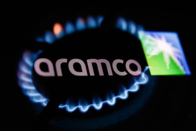 Daily Life And Energy Photo Illustrations Flames from a gas burner and Aramco logo displayed on a phone screen are seen in this multiple exposure illustration photo taken in Krakow in Krakow, Poland on January 22, 2022. Krakow Poland  Copyright: xJakubxPorzyckix originalFilename: porzycki-dailylif220122_np3gk.jpg
