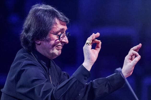 MOSCOW, RUSSIA â€“ JANUARY 24, 2022: Conductor Yuri Bashmet performs during a concert marking his 69th birthday at the Tchaikovsky Concert Hall; the concert is held as part of the 2022 Winter International Arts Festival. Artyom Geodakyan TASS  TS120218