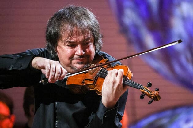 MOSCOW, RUSSIA â€“ JANUARY 24, 2022: Violinist Sergei Krylov performs during a concert marking conductor Yuri Bashmet s 69th birthday at the Tchaikovsky Concert Hall; the concert is held as part of the 2022 Winter International Arts Festival. Artyom Geodakyan TASS  TS12024D