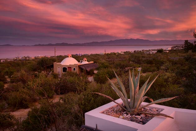 Mexico, Mexican, Baja California, Sur, El Sargento, Ventana Bay, View from Rancho Sur 