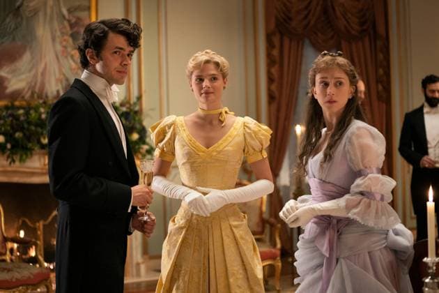 Harry Richardson, Louisa Jacobson, Taissa Farmiga, The Gilded Age (2022). Photo credit: Alison Cohen Rosa HBO Max The Hollywood Archive  Copyright: xPhotographer:xAlisonxCohenxRosax 34300-017THA