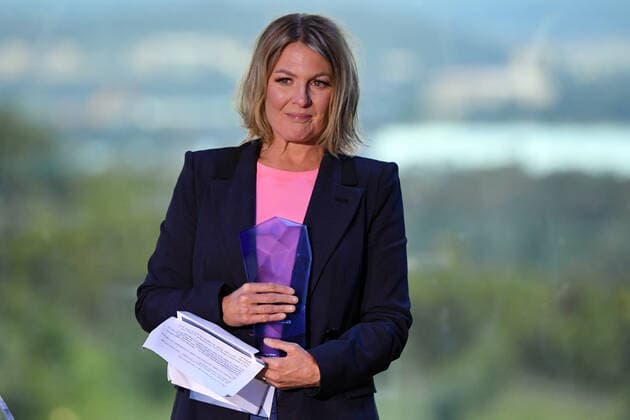 2022 AUSTRALIAN OF THE YEAR AWARDS, 2022 Local Hero Shanna Whan wins during the 2022 Australian of the Year Awards ceremony, at the National Arboretum in Canberra, Tuesday, January 25, 2022. ( NO ARCHIVING, EDITORIAL USE ONLY, NO USE IN BOOKS WITHOUT CONSENT CANBERRA ACT AUSTRALIA  Copyright: xMICKxTSIKASx 20220125001616860464