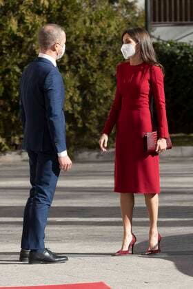 Spanish Queen Letizia during 13 edition of Luis Carandell Periodismo Parlamentario awards in Madrid on Thursday, 27 January 2022 Cordon Press