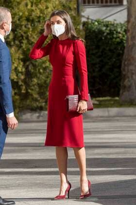 Spanish Queen Letizia during 13 edition of Luis Carandell Periodismo Parlamentario awards in Madrid on Thursday, 27 January 2022 Cordon Press