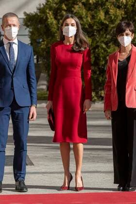 Spanish Queen Letizia during 13 edition of Luis Carandell Periodismo Parlamentario awards in Madrid on Thursday, 27 January 2022 Cordon Press