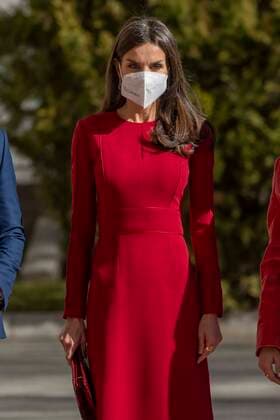 Spanish Queen Letizia during 13 edition of Luis Carandell Periodismo Parlamentario awards in Madrid on Thursday, 27 January 2022 Cordon Press
