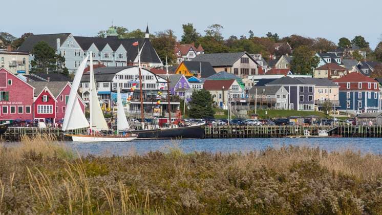 Historic Waterfront and Harbour in Lunenburg, Nova Scotia, Canada, North America Copyright: JonxReaves 1241-281