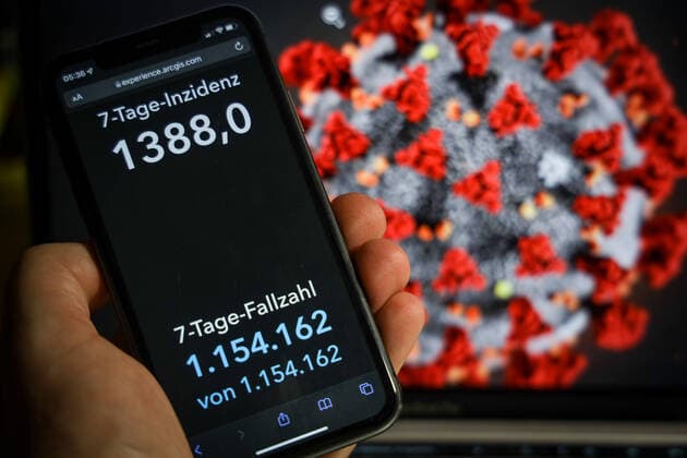 Coronavirus in Deutschland - Covid-19-Dashboard des Robert Koch-Institut 05.02.2022: Robert Koch-Institut: 7-Tage-Inzidenz 1388,0. 7-Tage-Fallzahl 1.154.162 COVID-19-Fälle 10.889.417. Zugang um 217.815 gegenüber dem Vortag. COVID-19-Todesfälle 118.676. Zugang um 172 gegenüber dem Vortag.