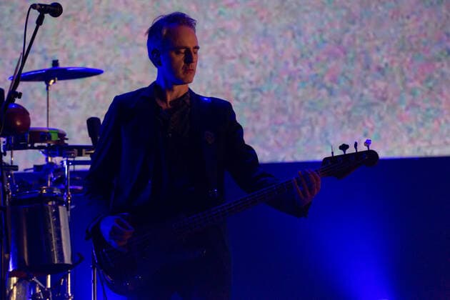 Madrugada live in Oslo, Norway Oslo, Norway. 04th, February 2022. The Norwegian rock band Madrugada performs a live concert at Oslo Spektrum in Oslo. Here bass player Frode Jacobsen is seen live on stage. Oslo Norway  Copyright: xGonzalesxPhoto Per-OttoxOppix