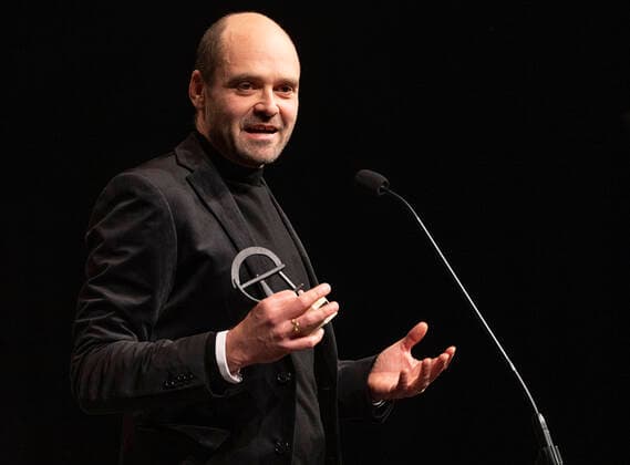 David Dencik wins AArets male supporting role TV series for The Chestnut Man ROBERT The prizes will be with Camilla Bendix which will be handed out in the Tivoli Hotel Congress Center on Saturday 5 February 2022, Copenhagen Denmark  Copyright: fotograf@clausbech.dk ClausxBechx Cop102 spdk20220205-200923-L