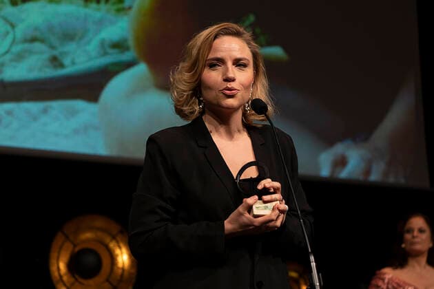 Josephine Park gets this years female supporting role for the Venus effect ROBERT the prizes will be with Camilla Bendix which has been awarded in the Tivoli Hotel Congress Center on Saturday 5 February 2022, Copenhagen Denmark  Copyright: ClausxBechx Cop102 spdk20220205-215431-L