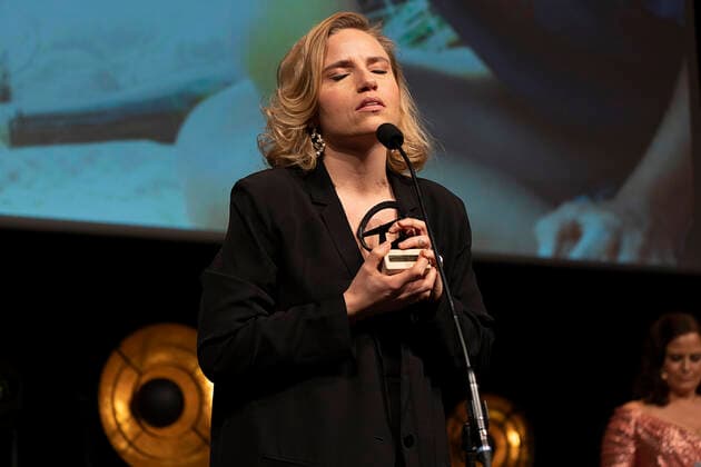 Josephine Park gets this years female supporting role for the Venus effect ROBERT the prizes will be with Camilla Bendix which has been awarded in the Tivoli Hotel Congress Center on Saturday 5 February 2022, Copenhagen Denmark  Copyright: ClausxBechx Cop102 spdk20220205-215508-L