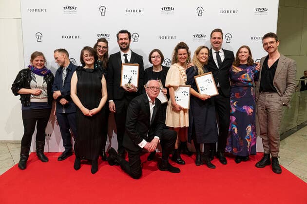 This years documentary goes to Flugt Final Cut for Real, Producer Monica Hellström, Signe Byrge Soerensen, Charlotte de La Gournerie, Instr Jonas Poher Rasmussen ROBERT the prizes will be with Camilla Bendix which will be handed out in Tivoli Hotel Congress Center on Saturday 5 February 2022, Copenhagen Denmark  Copyright: ClausxBechx Cop102 spdk20220205-221632-L