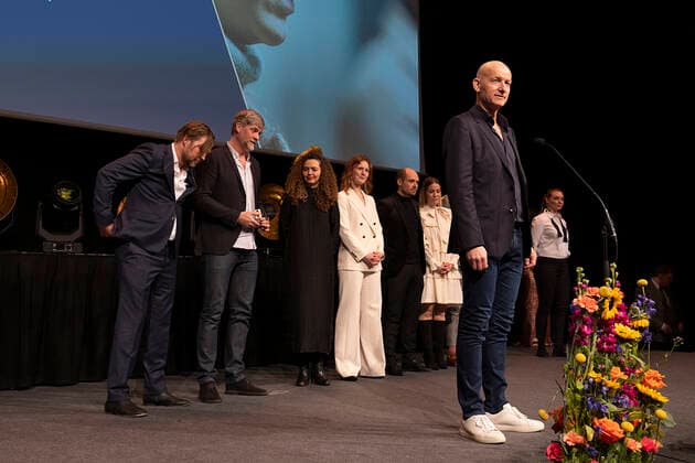 The prize for AArets Tv series goes to Kastanjemanden ROBERT the prizes will be with Camilla Bendix which has been awarded in Tivoli Hotel Congress Center on Saturday 5 February 2022, Copenhagen Denmark  Copyright: ClausxBechx Cop102 spdk20220205-222429-L