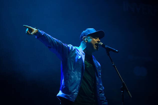 Spain: MC Nach (Ignacio Fornés) live show MC Nach (Ignacio Fornés) during his live show in Madrid included in Inverfest 2022 agenda at Teatro Circo Price in Madrid. February 5th 2022. Madrid Madrid Spain Copyright: JuanxCarlosxGarcíaxMate