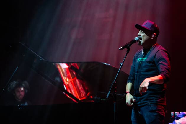 Spain: MC Nach (Ignacio Fornés) live show MC Nach (Ignacio Fornés) during his live show in Madrid included in Inverfest 2022 agenda at Teatro Circo Price in Madrid. February 5th 2022. Madrid Madrid Spain Copyright: JuanxCarlosxGarcíaxMate