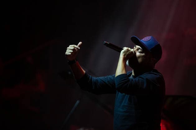 Spain: MC Nach (Ignacio Fornés) live show MC Nach (Ignacio Fornés) during his live show in Madrid included in Inverfest 2022 agenda at Teatro Circo Price in Madrid. February 5th 2022. Madrid Madrid Spain Copyright: JuanxCarlosxGarcíaxMate