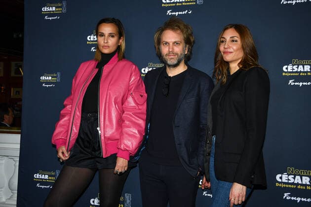 Frankreich, nationaler Filmpreis Cesar - Bekanntgabe der Nominierungen Directors Julia Ducournau, Florian Zeller and Audrey Diwan - Dejeuner des nommes aux Cesar 2022 au Fouquet s a Paris CELEBRITES : Dejeuner des nommes aux Cesar 2022 au Fouquet s - Paris - 06 02 2022 LionelUrman Panoramic 