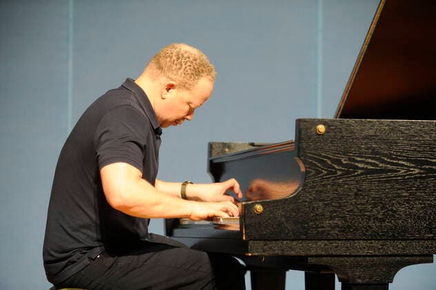 Der amerikanische Jazz-Pianist Craig Taborn im Kunstmuseum Bochum. The American jazz pianist Craig Taborn at the Kunstmuseum Bochum. Bochum NRW DEU;DE;GERMANY;DEUTSCHLAND;ALLEMAGNE