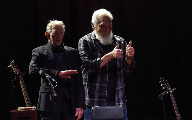 February 8, 2022, Orlando, Florida, United States: Jack Casady (L) and Jorma Kaukonen of Hot Tuna perform at The Plaza Live in Orlando. Casady and Kaukonen are founding members of the psychedelic rock band, Jefferson Airplane. Orlando United States - ZUMAs197 20220208_zaa_s197_344 Copyright: xPaulxHennessyx