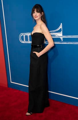 NY: Opening night for musical The Music Man Anne Hathaway attends the opening night of The Music Man on Broadway at Winter Garden Theatre New York New York United States Copyright: LevxRadin