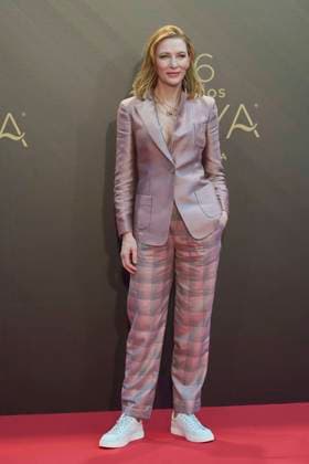 February 12, 2022, Madrid, Madrid, Spain: Cate Blanchett attends a photocall as winner of International Goya Award 2022 during 36th Goya Awards at Palau de les Arts Reina SofoÂ­a on February 12, 2022 in Valencia, Spain Madrid Spain - ZUMAg15_ 20220212_zaf_g15_005 Copyright: xJackxAbuinx