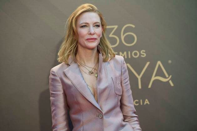 February 12, 2022, Madrid, Madrid, Spain: Cate Blanchett attends a photocall as winner of International Goya Award 2022 during 36th Goya Awards at Palau de les Arts Reina SofoÂ­a on February 12, 2022 in Valencia, Spain Madrid Spain - ZUMAg15_ 20220212_zaf_g15_007 Copyright: xJackxAbuinx