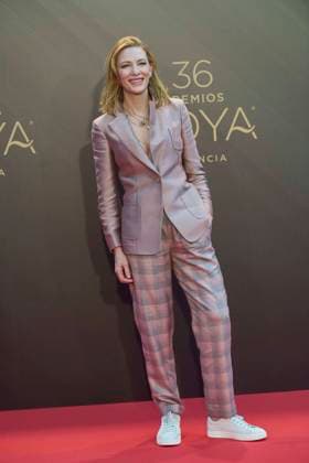 February 12, 2022, Madrid, Madrid, Spain: Cate Blanchett attends a photocall as winner of International Goya Award 2022 during 36th Goya Awards at Palau de les Arts Reina SofoÂ­a on February 12, 2022 in Valencia, Spain Madrid Spain - ZUMAg15_ 20220212_zaf_g15_009 Copyright: xJackxAbuinx