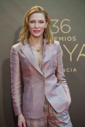 February 12, 2022, Madrid, Madrid, Spain: Cate Blanchett attends a photocall as winner of International Goya Award 2022 during 36th Goya Awards at Palau de les Arts Reina SofoÂ­a on February 12, 2022 in Valencia, Spain Madrid Spain - ZUMAg15_ 20220212_zaf_g15_011 Copyright: xJackxAbuinx