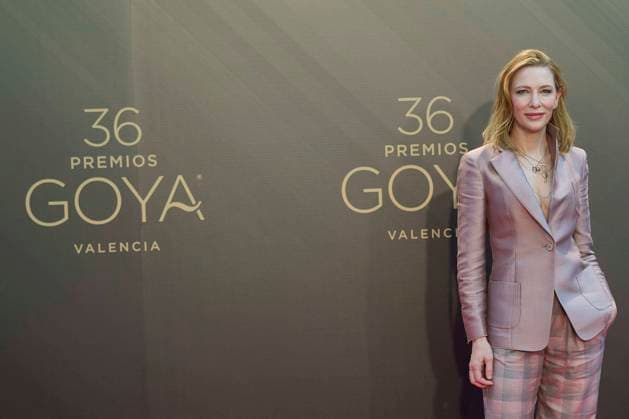 February 12, 2022, Madrid, Madrid, Spain: Cate Blanchett attends a photocall as winner of International Goya Award 2022 during 36th Goya Awards at Palau de les Arts Reina SofoÂ­a on February 12, 2022 in Valencia, Spain Madrid Spain - ZUMAg15_ 20220212_zaf_g15_014 Copyright: xJackxAbuinx