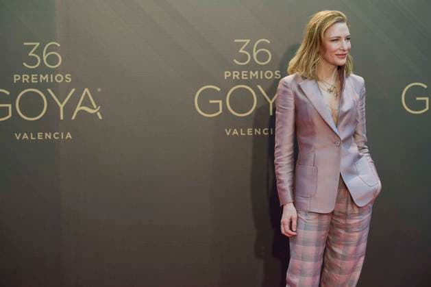 February 12, 2022, Madrid, Madrid, Spain: Cate Blanchett attends a photocall as winner of International Goya Award 2022 during 36th Goya Awards at Palau de les Arts Reina SofoÂ­a on February 12, 2022 in Valencia, Spain Madrid Spain - ZUMAg15_ 20220212_zaf_g15_019 Copyright: xJackxAbuinx