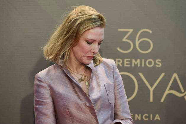 February 12, 2022, Madrid, Madrid, Spain: Cate Blanchett attends a photocall as winner of International Goya Award 2022 during 36th Goya Awards at Palau de les Arts Reina SofoÂ­a on February 12, 2022 in Valencia, Spain Madrid Spain - ZUMAg15_ 20220212_zaf_g15_031 Copyright: xJackxAbuinx