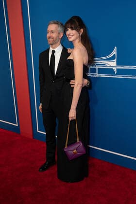February 11, 2022, New York, NY, USA: ADAM SHULMAN and ANNE HATHAWAY attend the opening night of Ã¢â‚¬oeThe Music ManÃ¢â‚¬Â on Broadway at The Winter Garden Theater,.New York City.February 10, 2022. New York USA - ZUMAms4_ 20220211_zaf_ms4_027 Copyright: xSoniaxMoskowitzxGordonx