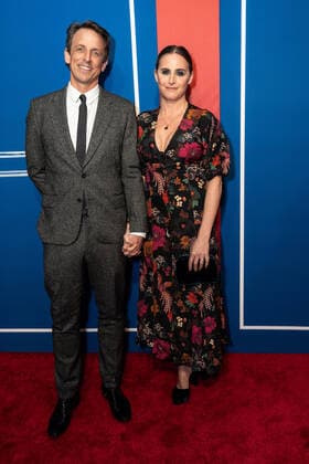 February 11, 2022, New York, NY, USA: SETH MEYERS and ALEXI ASH MEYERS attend the opening night of Ã¢â‚¬oeThe Music ManÃ¢â‚¬Â on Broadway at The Winter Garden Theater,.New York City.February 10, 2022. New York USA - ZUMAms4_ 20220211_zaf_ms4_037 Copyright: xSoniaxMoskowitzxGordonx