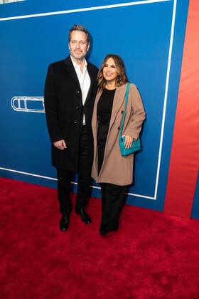 February 11, 2022, New York, NY, USA: PETER HERMANN and MARISKA HARGITAY attend the opening night of Ã¢â‚¬oeThe Music ManÃ¢â‚¬Â on Broadway at The Winter Garden Theater,.New York City.February 10, 2022. New York USA - ZUMAms4_ 20220211_zaf_ms4_038 Copyright: xSoniaxMoskowitzxGordonx