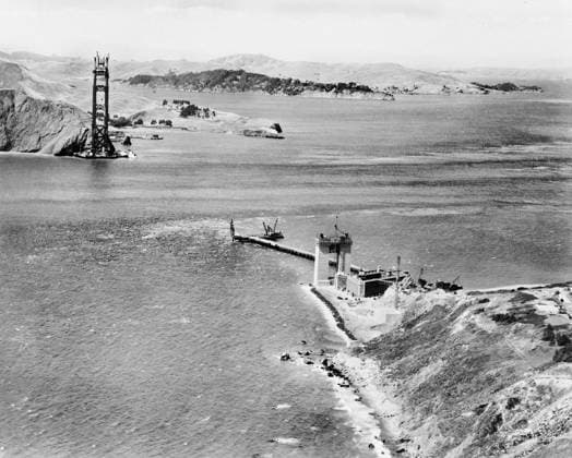 Construction of Golden Gate Bridge, San Francisco, California, USA, Charles M. Hiller, July 16, 1934  Copyright: xCircaxImagesx ghi-circa10718