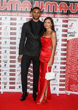 February 14, 2022, London, United Kingdom: Danny Williams and Leah Taylor attend the Urban Music Awards 2022 at Porchester Hall in London. London United Kingdom - ZUMAs197 20220214_zaa_s197_422 Copyright: xBrettxCovex