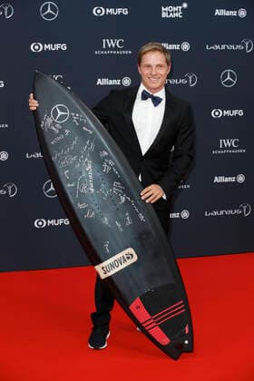 Sebastian Steudtner Surfer Laureus Sport for Good Award on 27 February 2018 in Sporting Monte Carlo in Monaco Copyright: xVISTAPRESSx xG.xChlebarov