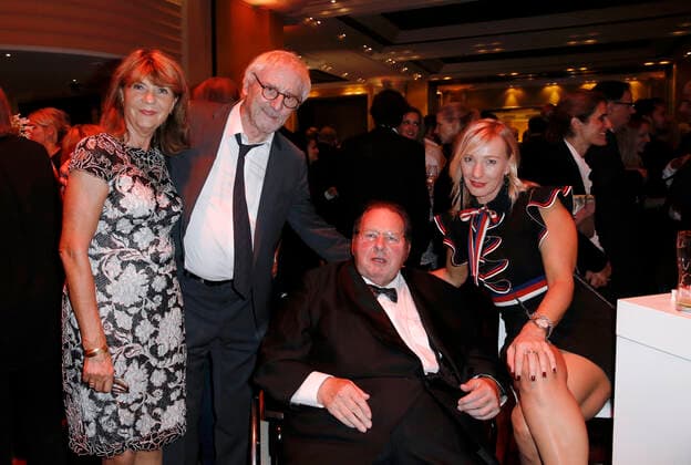 Günther Maria Halmer mit Ehefrau Claudia Halmer und Ottfried Fischer mit Lebensgefährtin Simone Brandlmeier Aftershow Party bei der Opening Night FILMFEST MÜNCHEN am 28. Juni 2018 im Hotel Bayerischer Hof in München *** Günther Maria Halmer with Wife Claudia Halmer and Ottfried Fischer with Life companion Simone Brandlmeier Aftershow Party at the Opening Night Film Festival Munich on 28 June 2018 at Hotel Bavarian Farm in Munich Copyright: xVISTAPRESSx xLanaxYassi